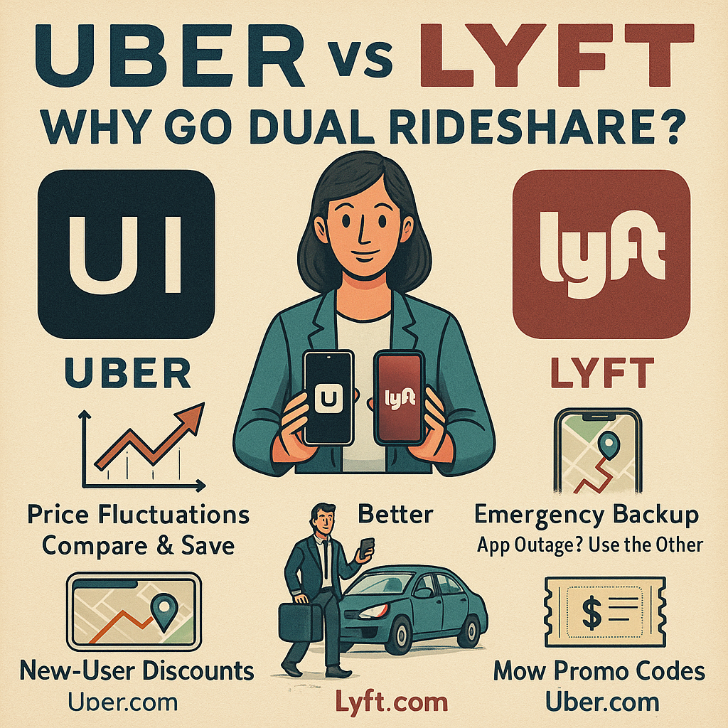 【交通必備】為什麼要同時申請 Uber 和 Lyft？省錢雙app使用方案解析