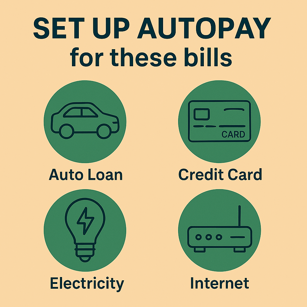 🔄 在美國建立 AutoPay 自動繳費，避延遲費、維持信用分，哪些帳單一定要設定？