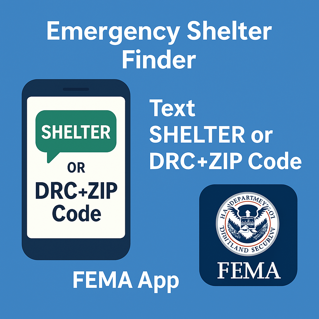 新移民必備安全知識：如何透過 FEMA App 與短信查詢最近的緊急避難所