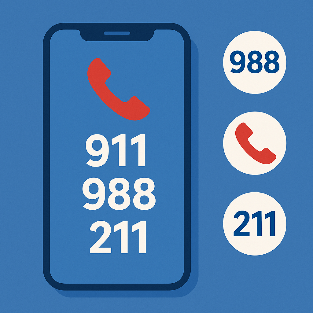 新移民安全必備：掌握 911、211、988、311 等美國緊急與求助熱線