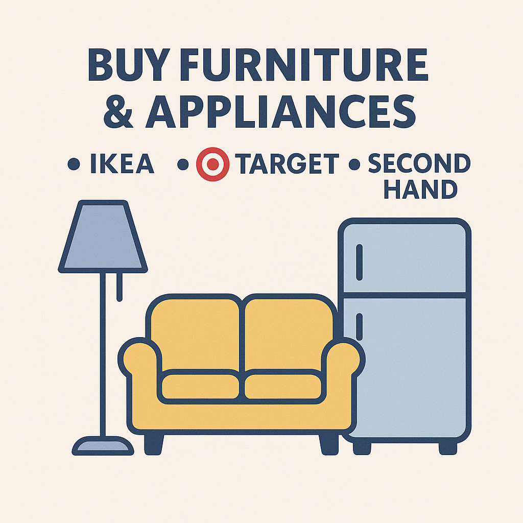布置新家不踩雷！美國 IKEA、Target 與二手市場購買家具家電全攻略