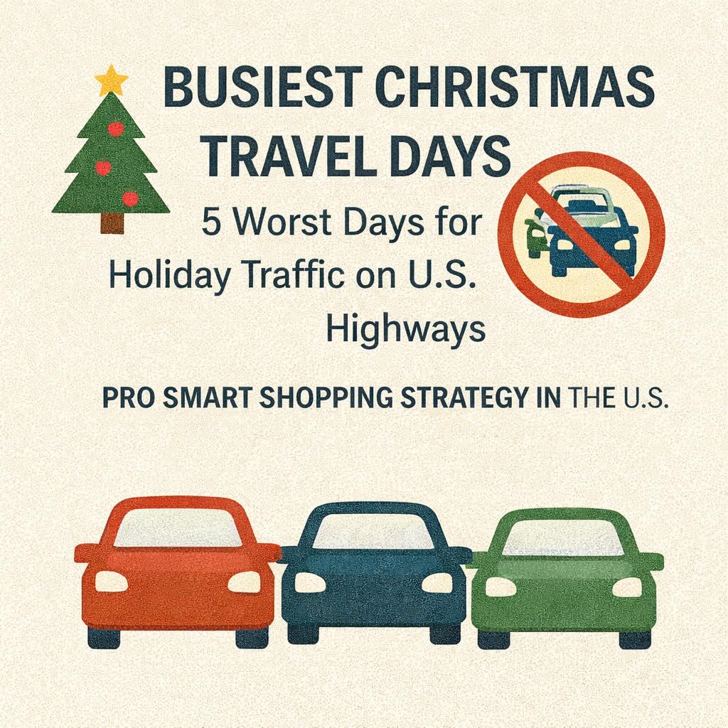 🚗🎄 聖誕節週最塞車的 5 天（這幾天一定不要開車上高速）｜美國節慶交通真相一次看懂