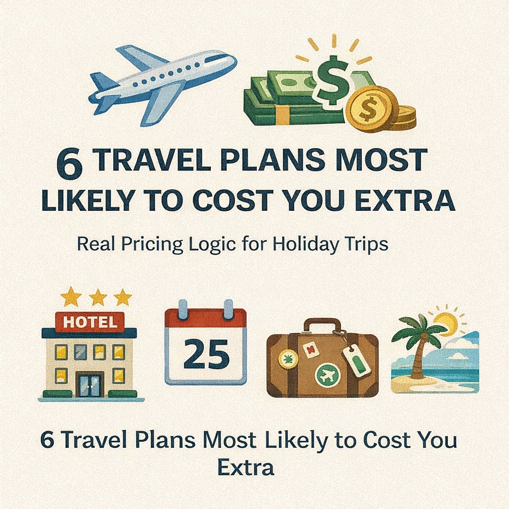 ✈️💸 年底旅遊最容易被加價的 6 種行程（怎麼避雷）｜節慶訂房、機票、套裝的真實價格邏輯