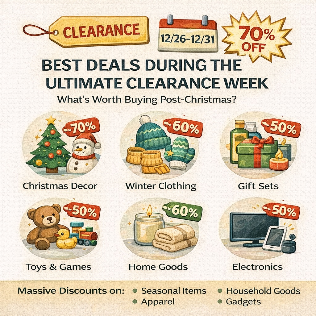 🏷️🛒 12/26–12/31 是美國最強 Clearance 週：什麼最值得買？｜真正懂美國零售週期的人都在等這幾天