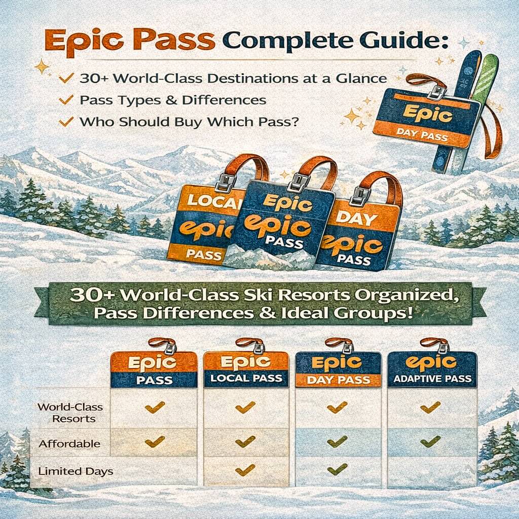 🎿 Epic Pass 完整攻略：30+ 座世界級雪場一次整理、票種差異與適合族群