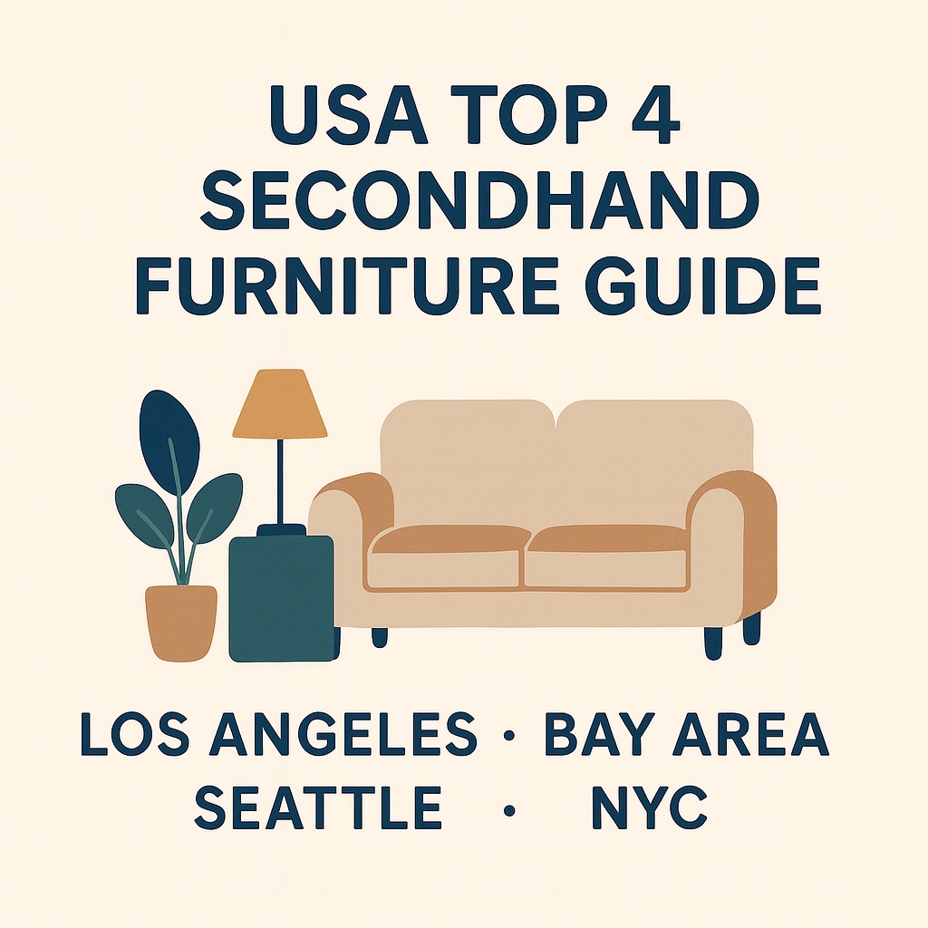 🛋️🇺🇸 《美國四大城市二手家具大全》  南加州／北加州／西雅圖／紐約 留學生＆新移民必備的便宜又好看的家具地圖