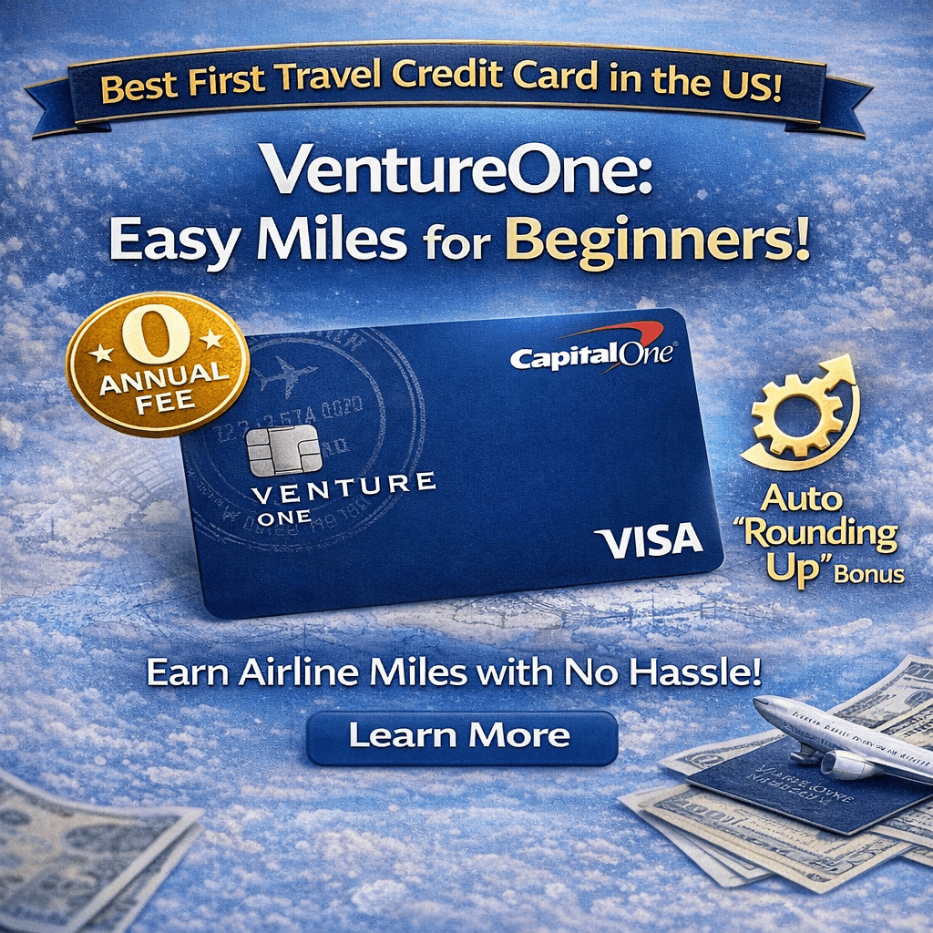 미국 최초의 여행 신용카드 추천: 캐피탈 원 벤처 낮은 문턱, 연회비 없이 항공권으로도 사용 가능, 마일리지 평생 유효, 초보자도 쉽게 항공권 포인트를 적립할 수 있습니다!